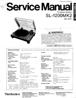 Technics - SL-1200_Mk2 - Service manual 